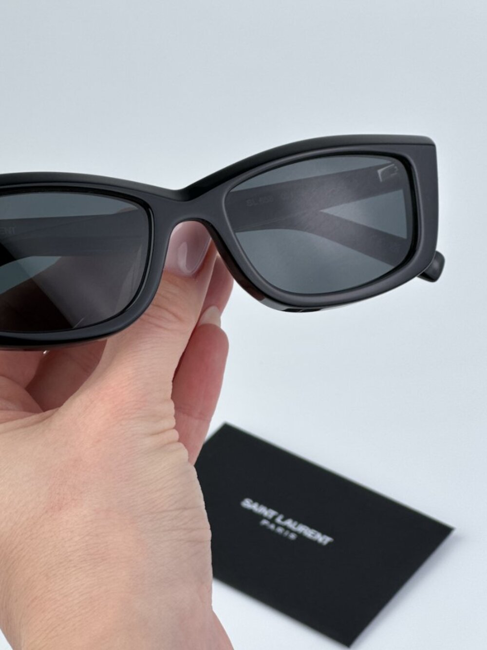 SAINT LAURENT SL658 001 BLACK RECTANGLE SUNGLASSES